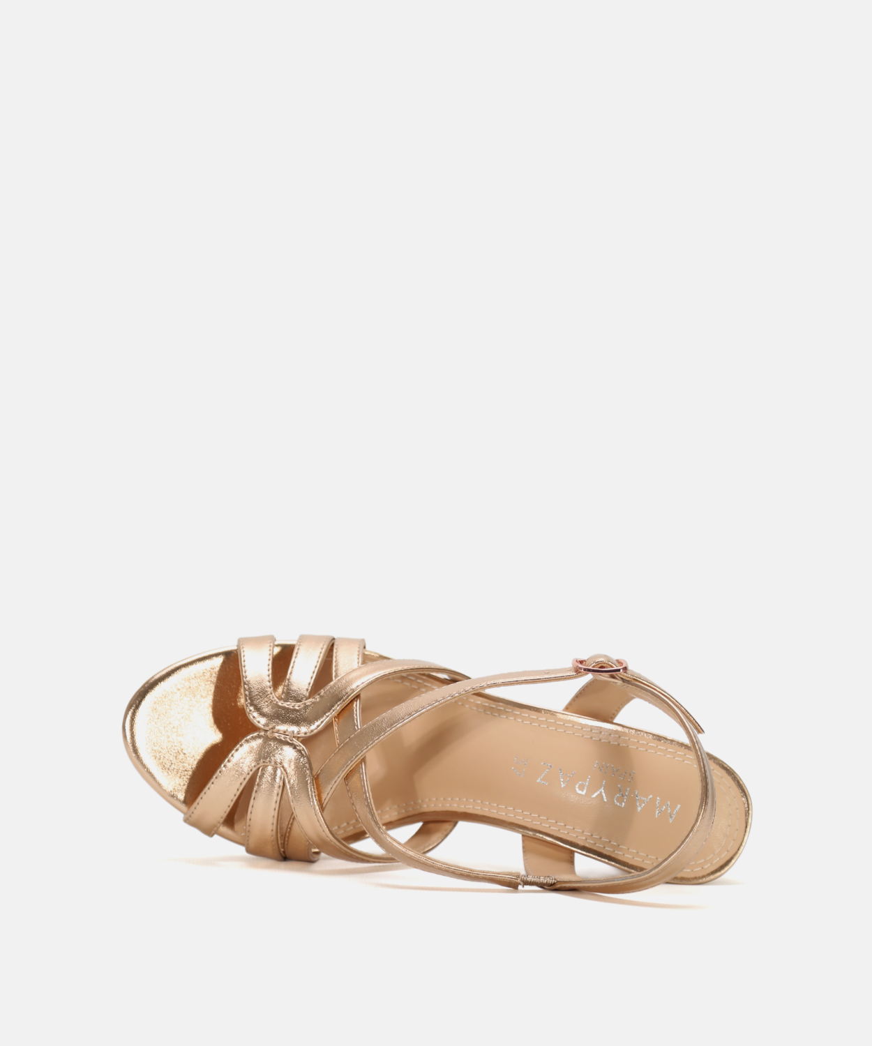 Sandalia plataforma tiras cruzadas image number null